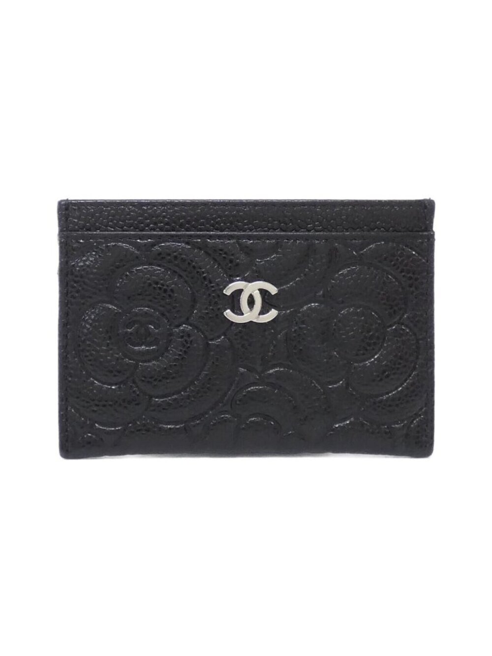 Chanel Card Case Card Holders Black